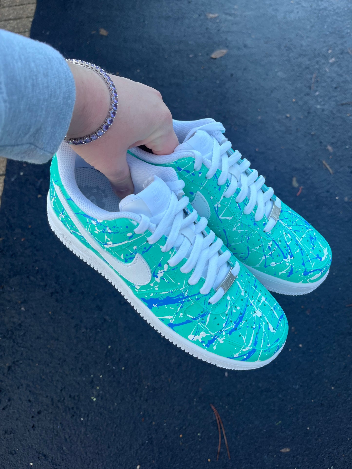 AF-1 TIFFANY BLUE SPLASH - Snkrs By Son