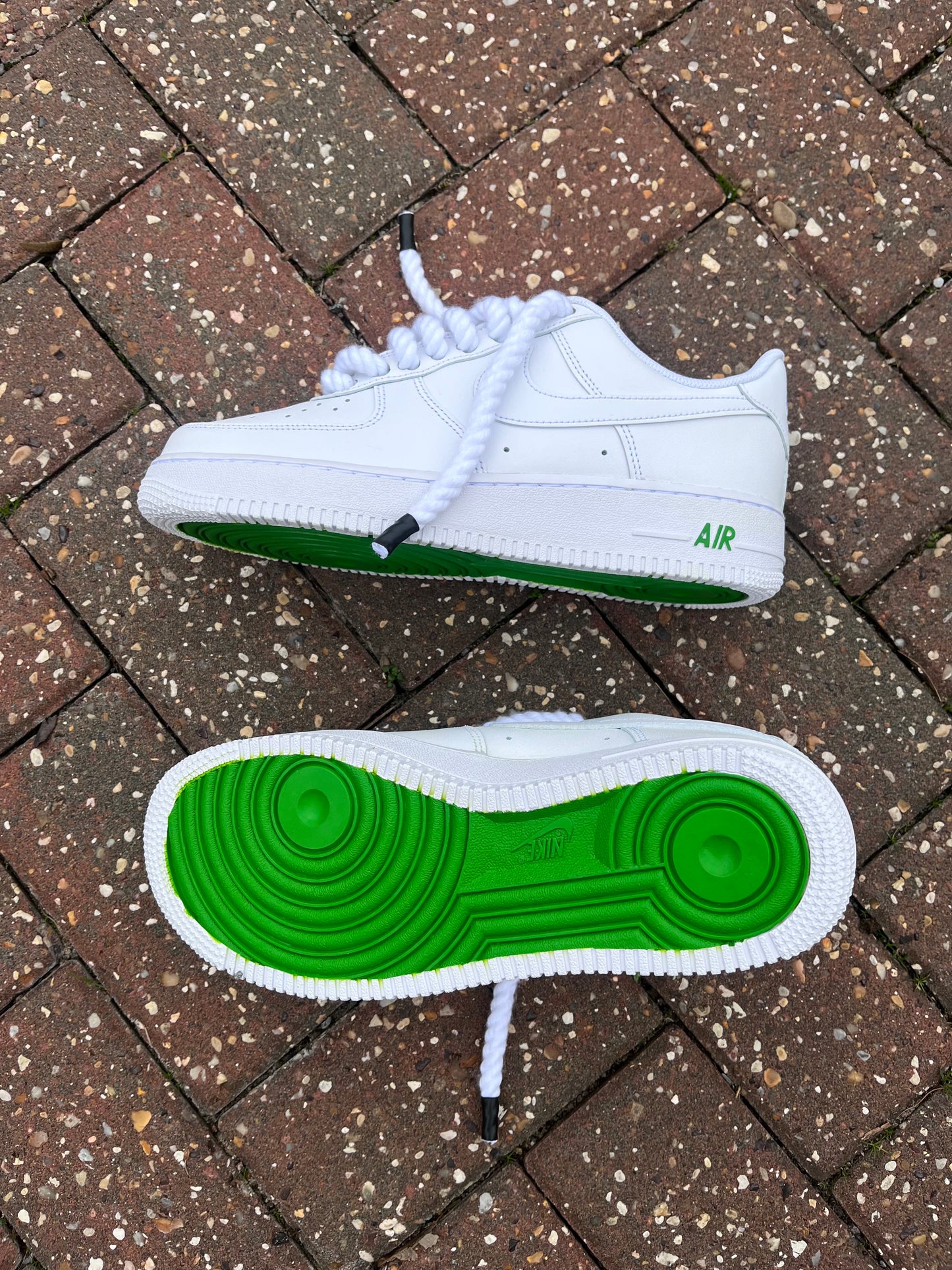 AF-1 SLIME GREENS X ROPES LACES - Snkrs By Son