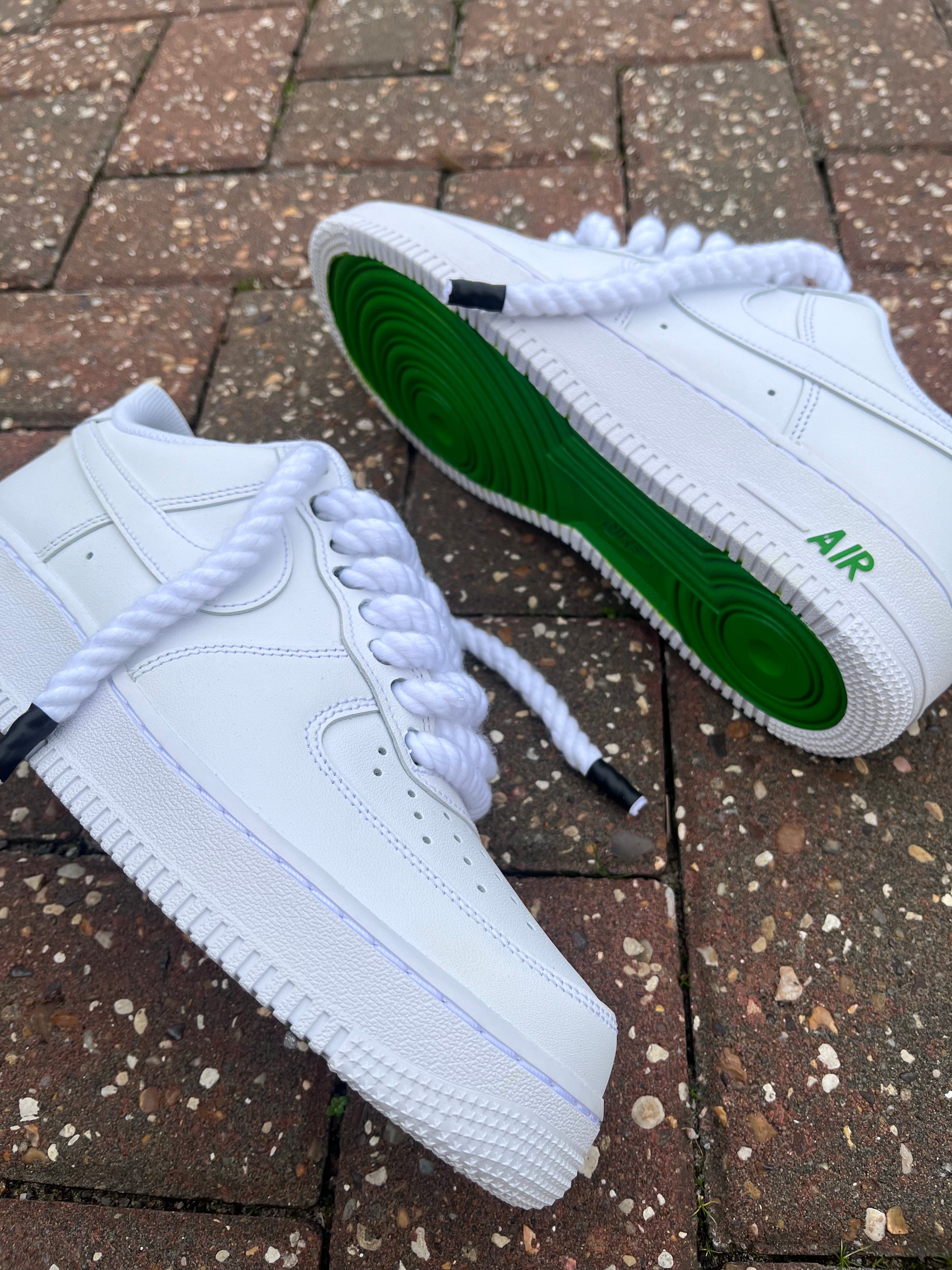 AF-1 SLIME GREENS X ROPES LACES - Snkrs By Son