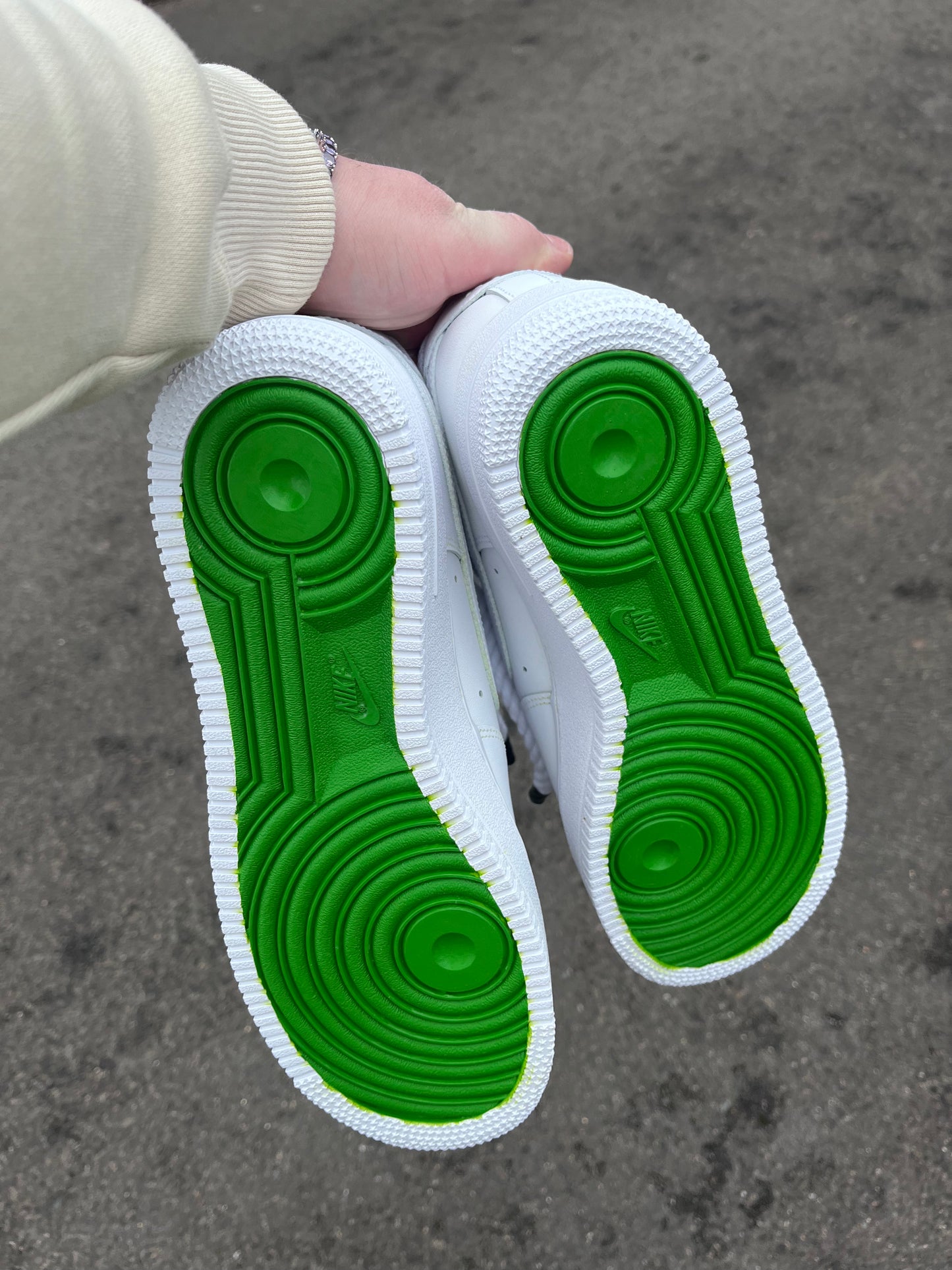 AF-1 SLIME GREENS X ROPES LACES - Snkrs By Son