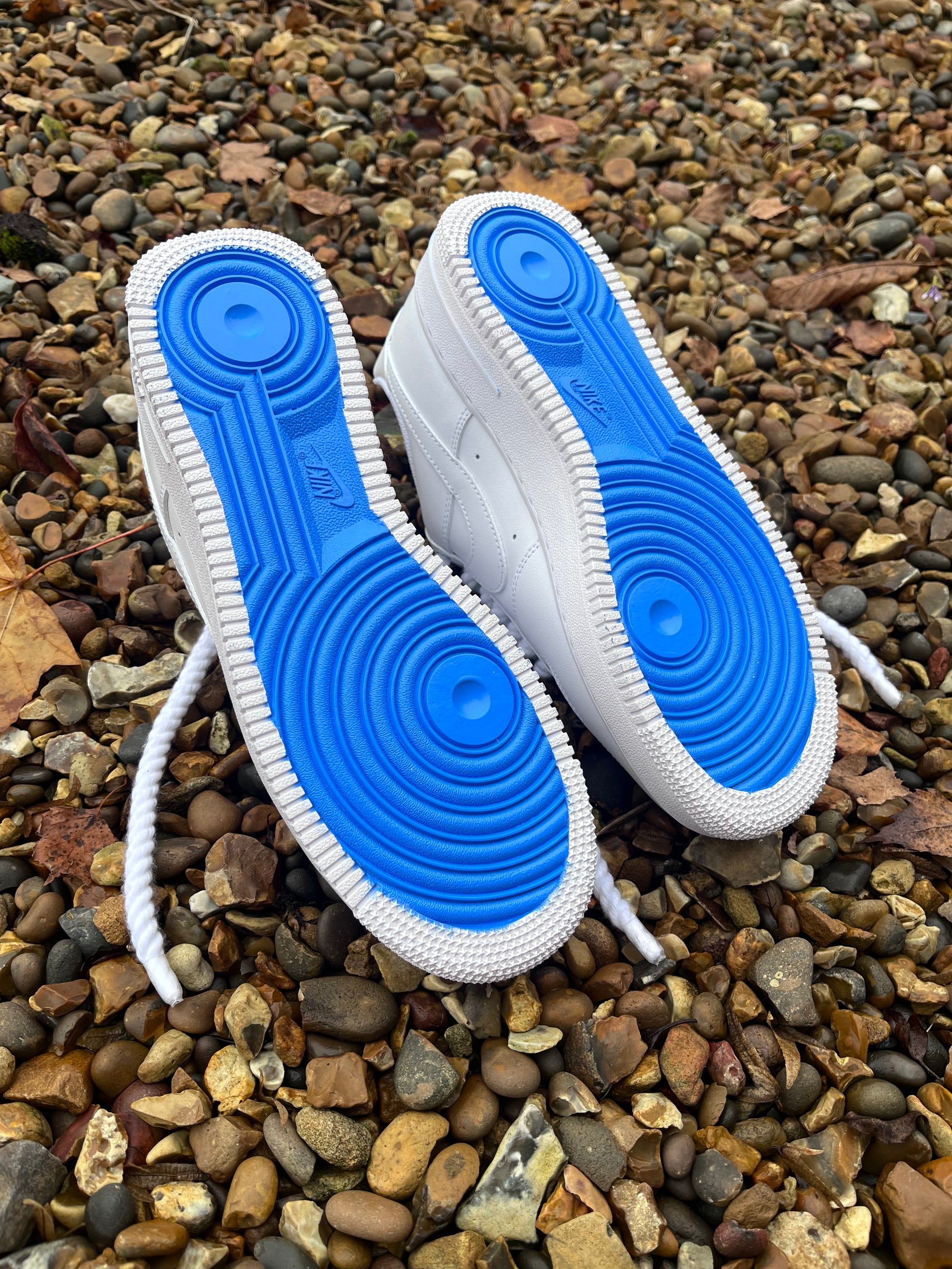 AF-1 BLUE BOTTOMS X ROPE LACES - Snkrs By Son