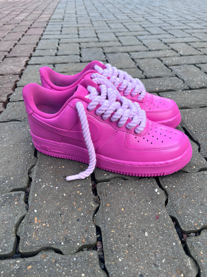 AF-1 PINK BUBBLEGUM X ROPE LACE - Snkrs By Son