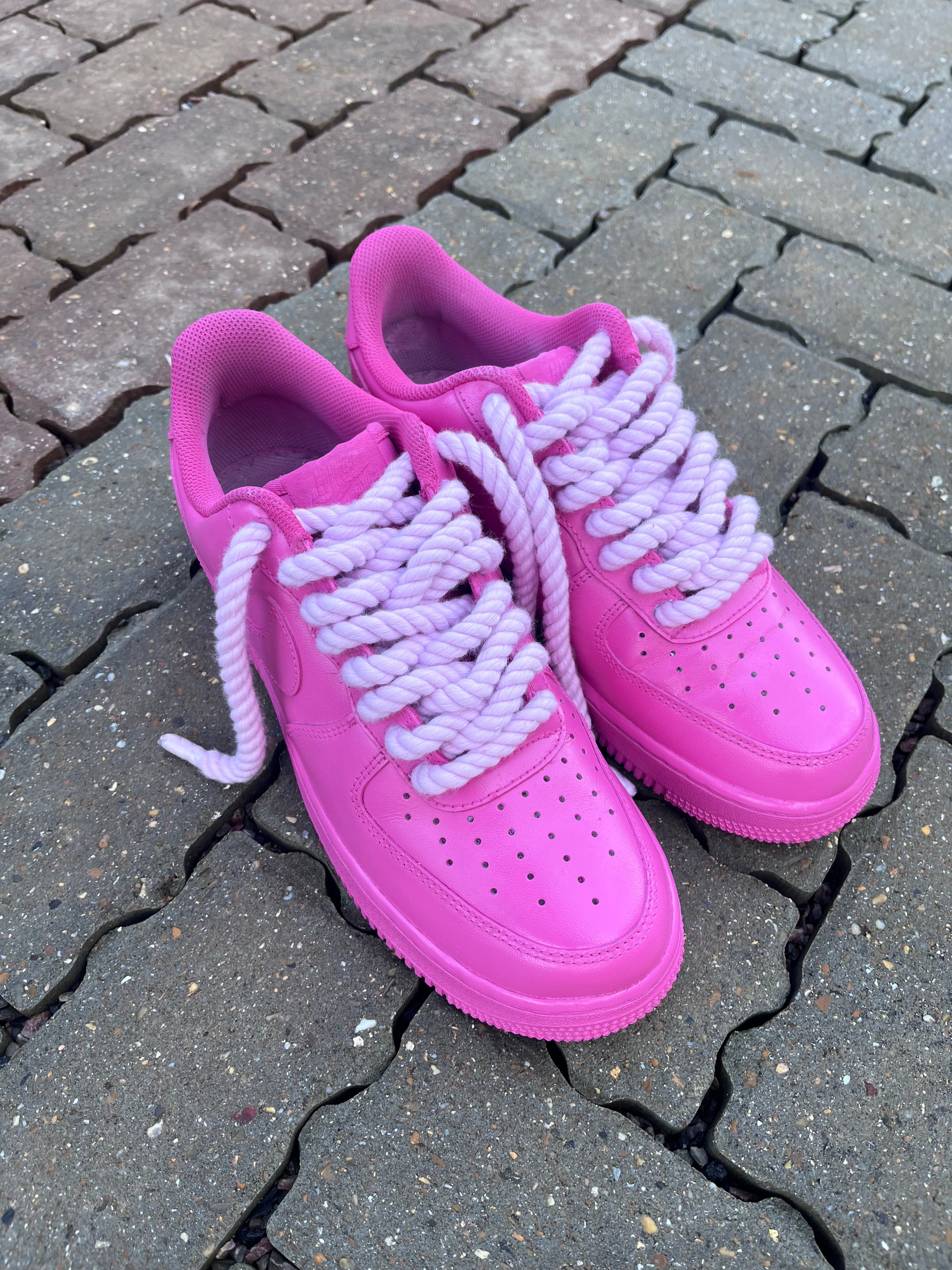 AF-1 PINK BUBBLEGUM X ROPE LACE - Snkrs By Son