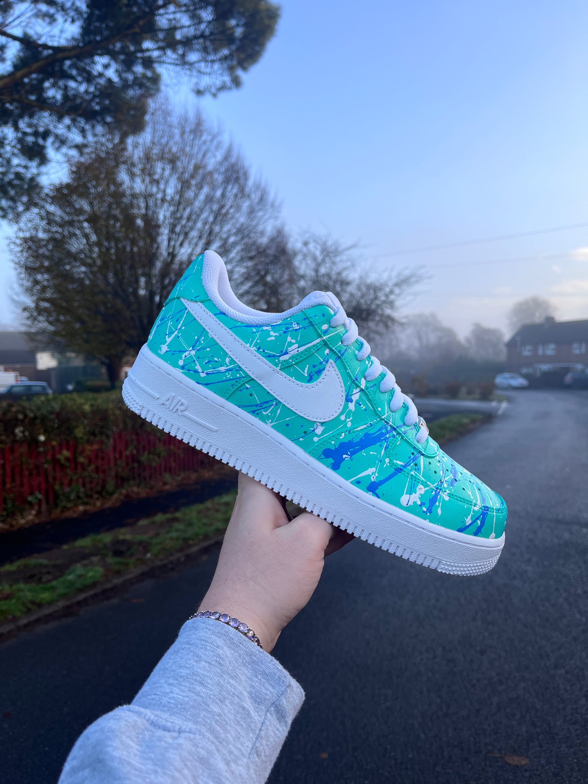 AF 1 TIFFANY BLUE SPLASH Snkrs By Son