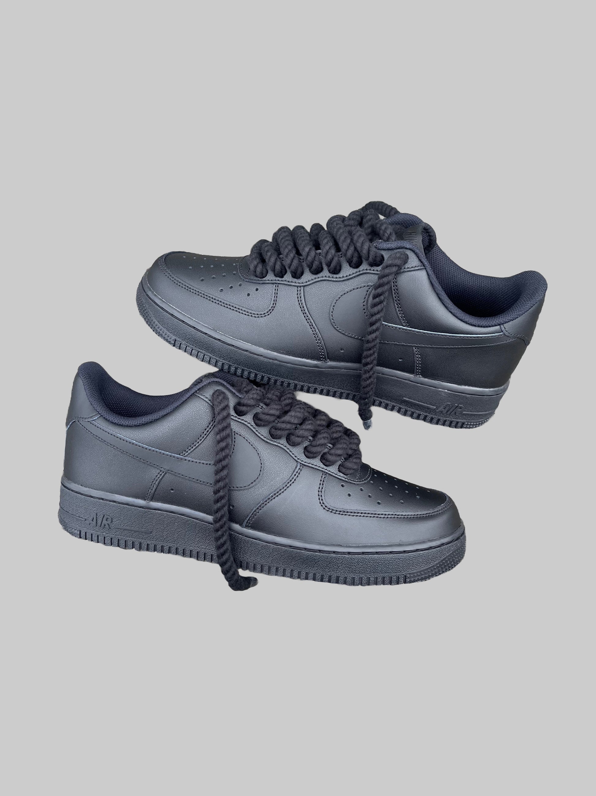 AF - 1 BLACK X ROPE LACES - Snkrs By Son