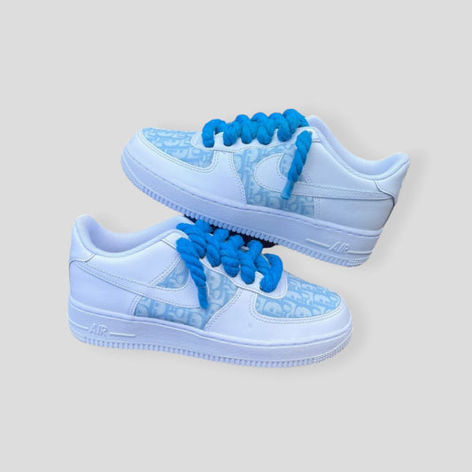 AF-1 BABY BLUE CD X ROPE LACES - Snkrs By Son