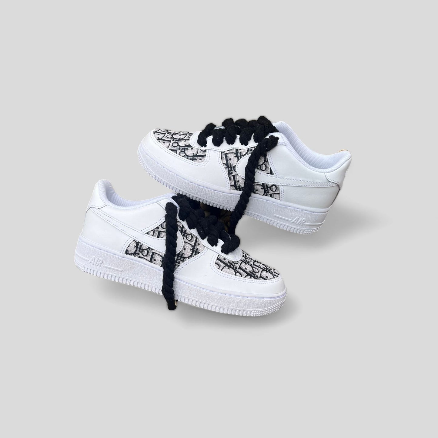 AF-1 BLACK DIOR X ROPE LACES - Snkrs By Son