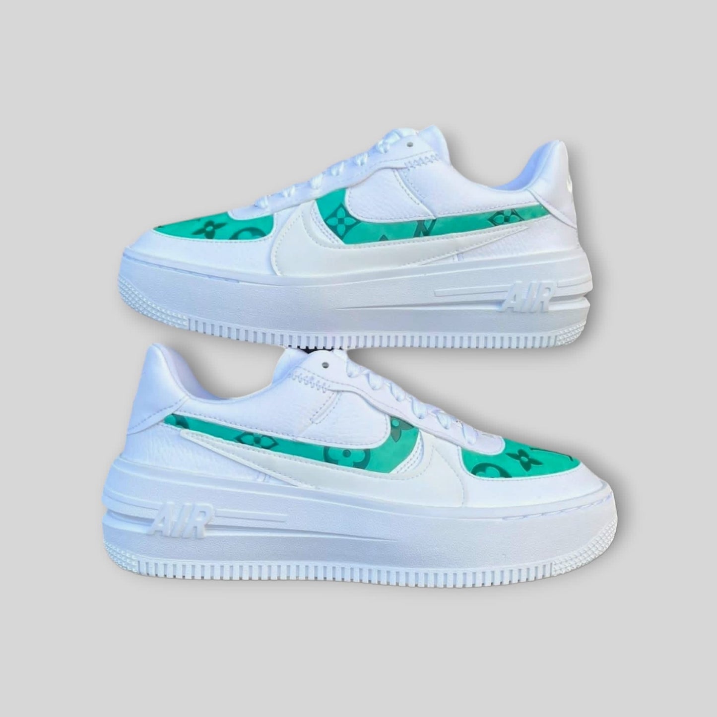 AF-1 LV GREEN VELVETS - Snkrs By Son