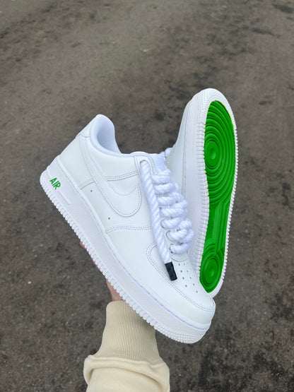 AF-1 SLIME GREENS X ROPES LACES - Snkrs By Son