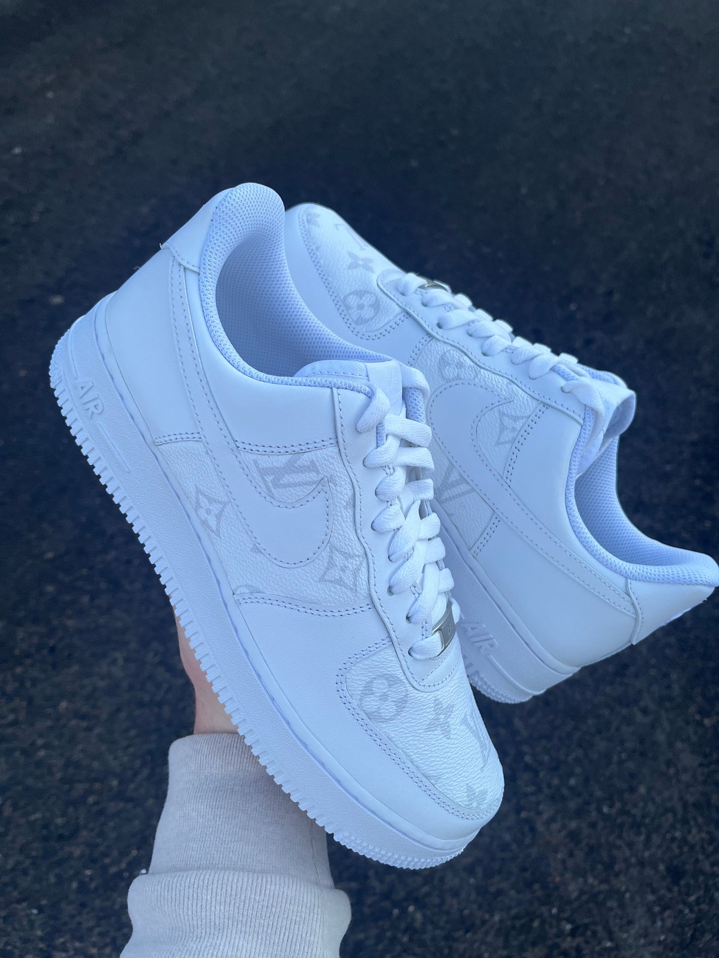 AF-1 WHITE & GREY LV - Snkrs By Son